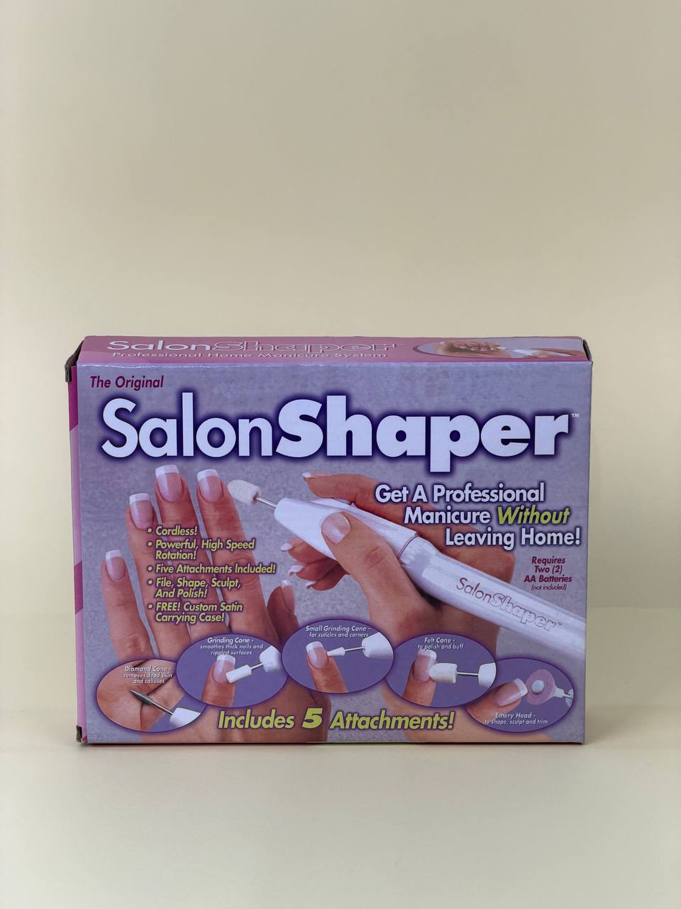 ست مانیکور و پدیکور سالن شیپر اورجینال با 5 سری کاربردی (سوهان برقی خانگی) - Image 2