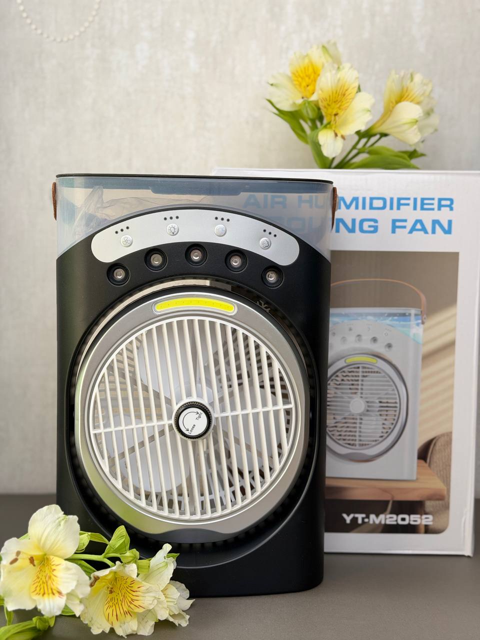 پنکه شارژی مه پاش LED دار رومیزی | 3600 میلی آمپر ساعت - Image 7