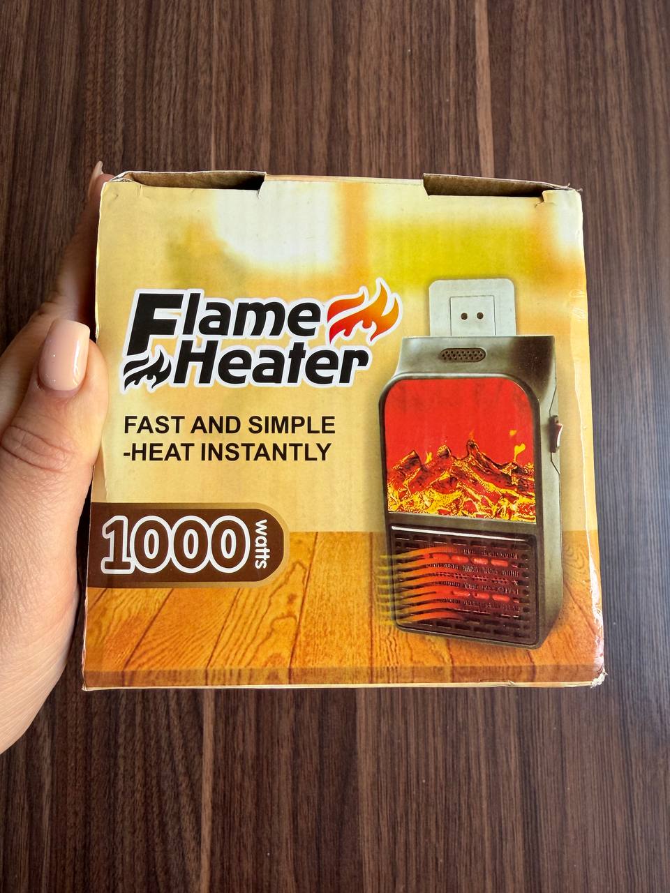 هیتر برقی پریزی Flame Heater 1000 وات طرح شومینه با ریموت کنترل - Image 7