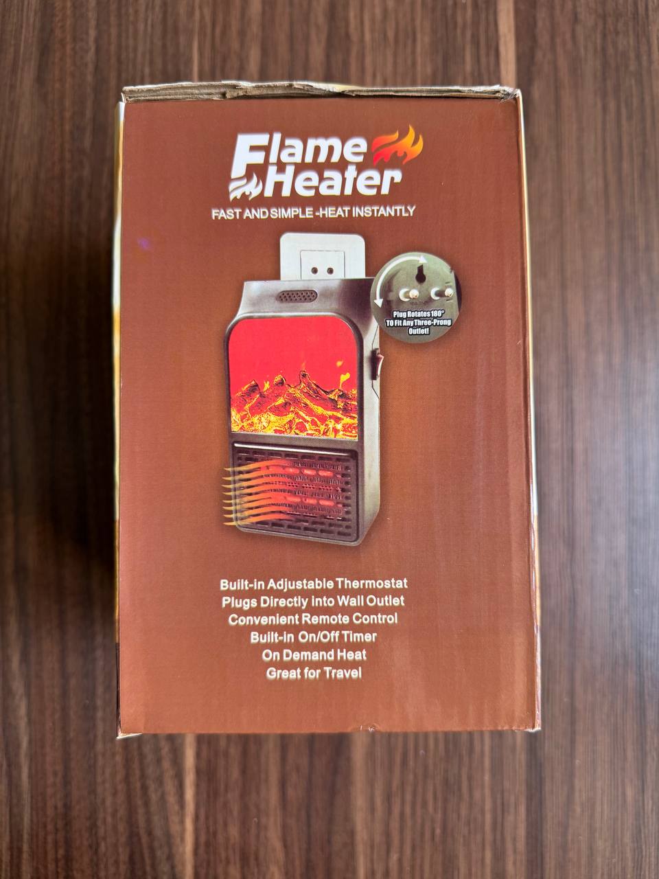 هیتر برقی پریزی Flame Heater 1000 وات طرح شومینه با ریموت کنترل - Image 9