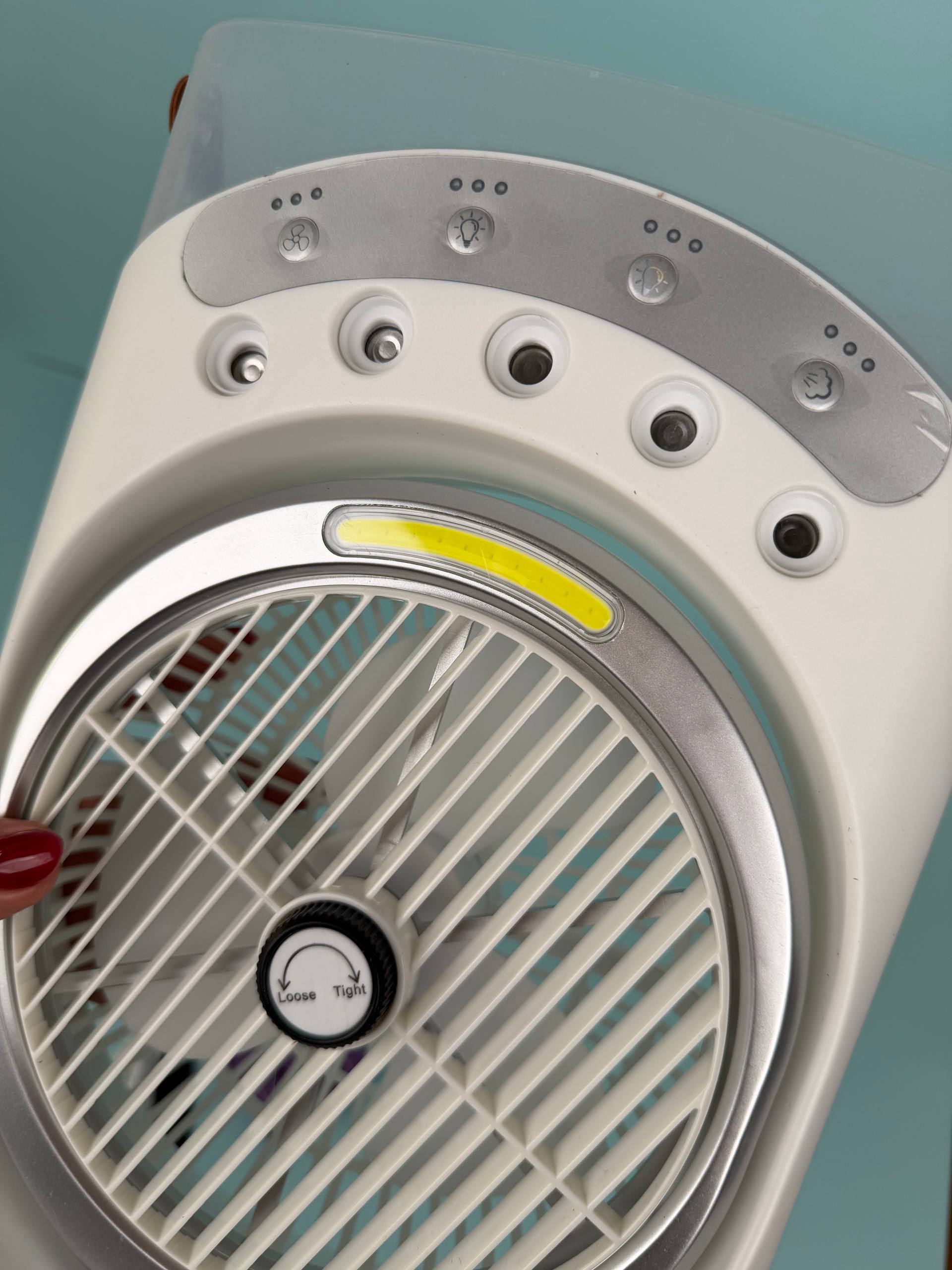 پنکه شارژی مه پاش LED دار رومیزی | 3600 میلی آمپر ساعت - Image 14